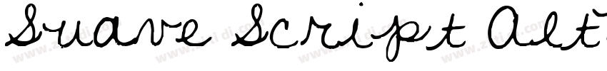 Suave Script AltBold字体转换
